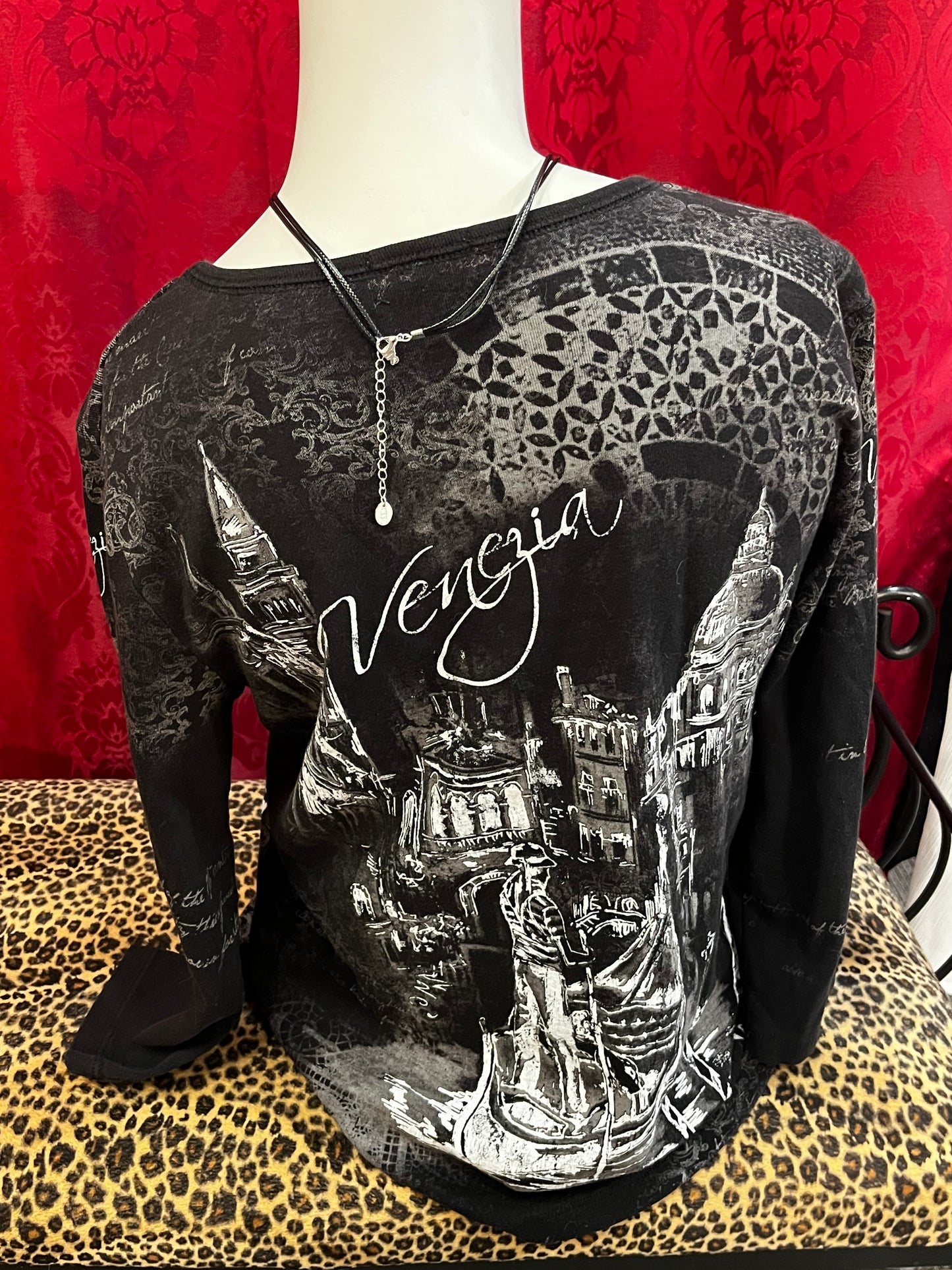 L - Blue Canyon Venezia Art Nouveau Top