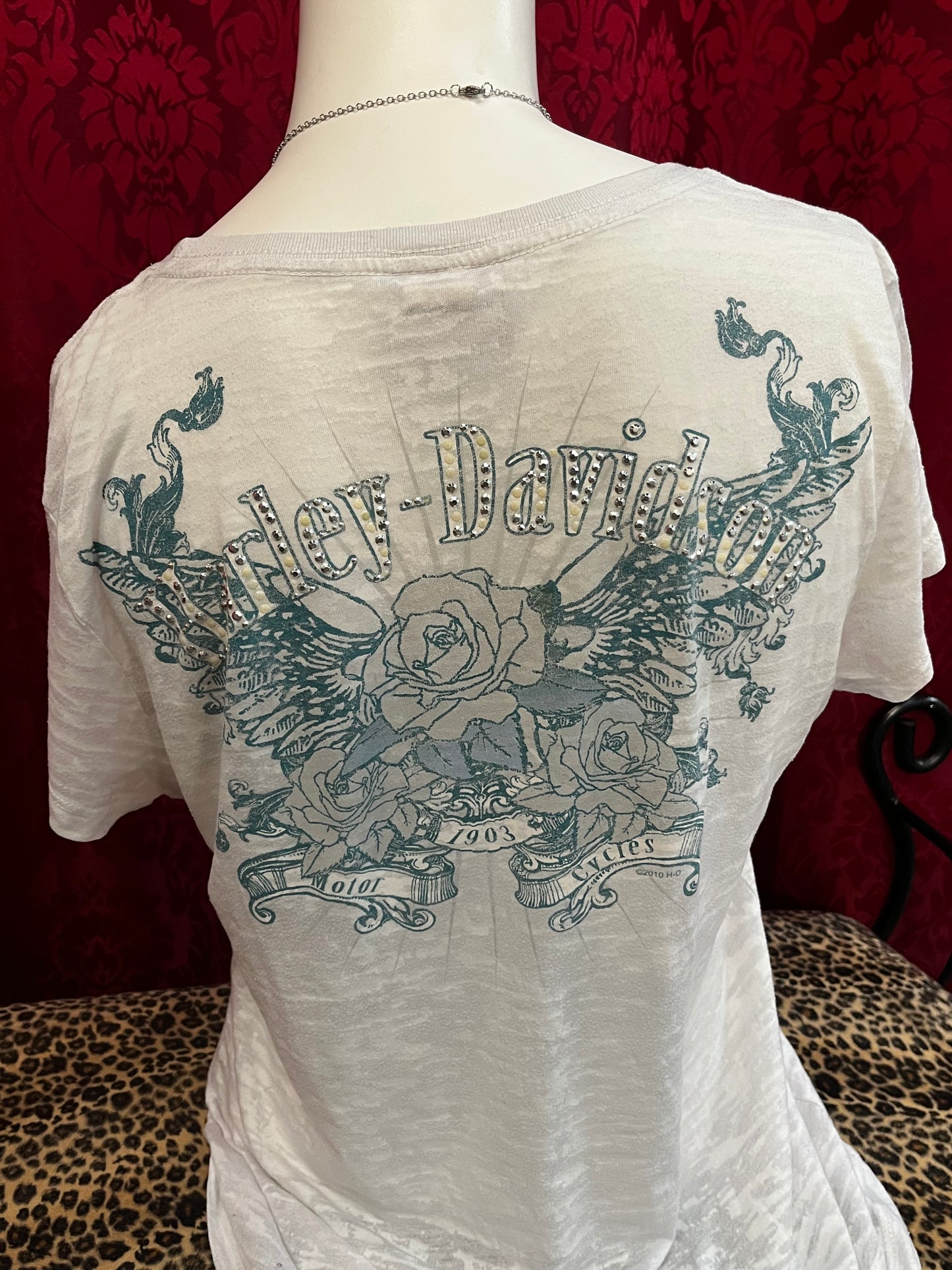 L - Harley Davidson Double Sided Graphic Tee