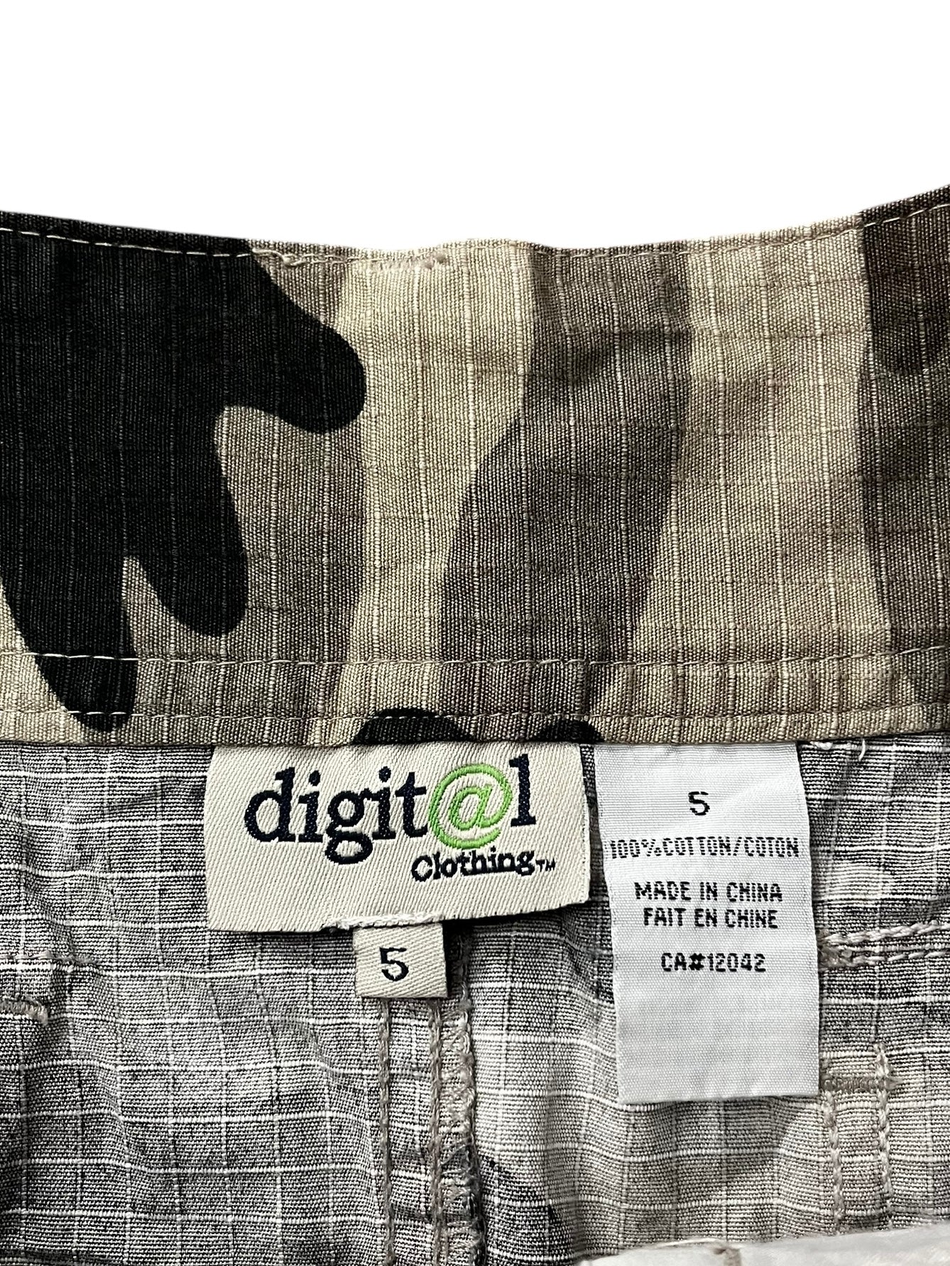 SZ 5 - Digit@l Y2K Camo Mini Skirt