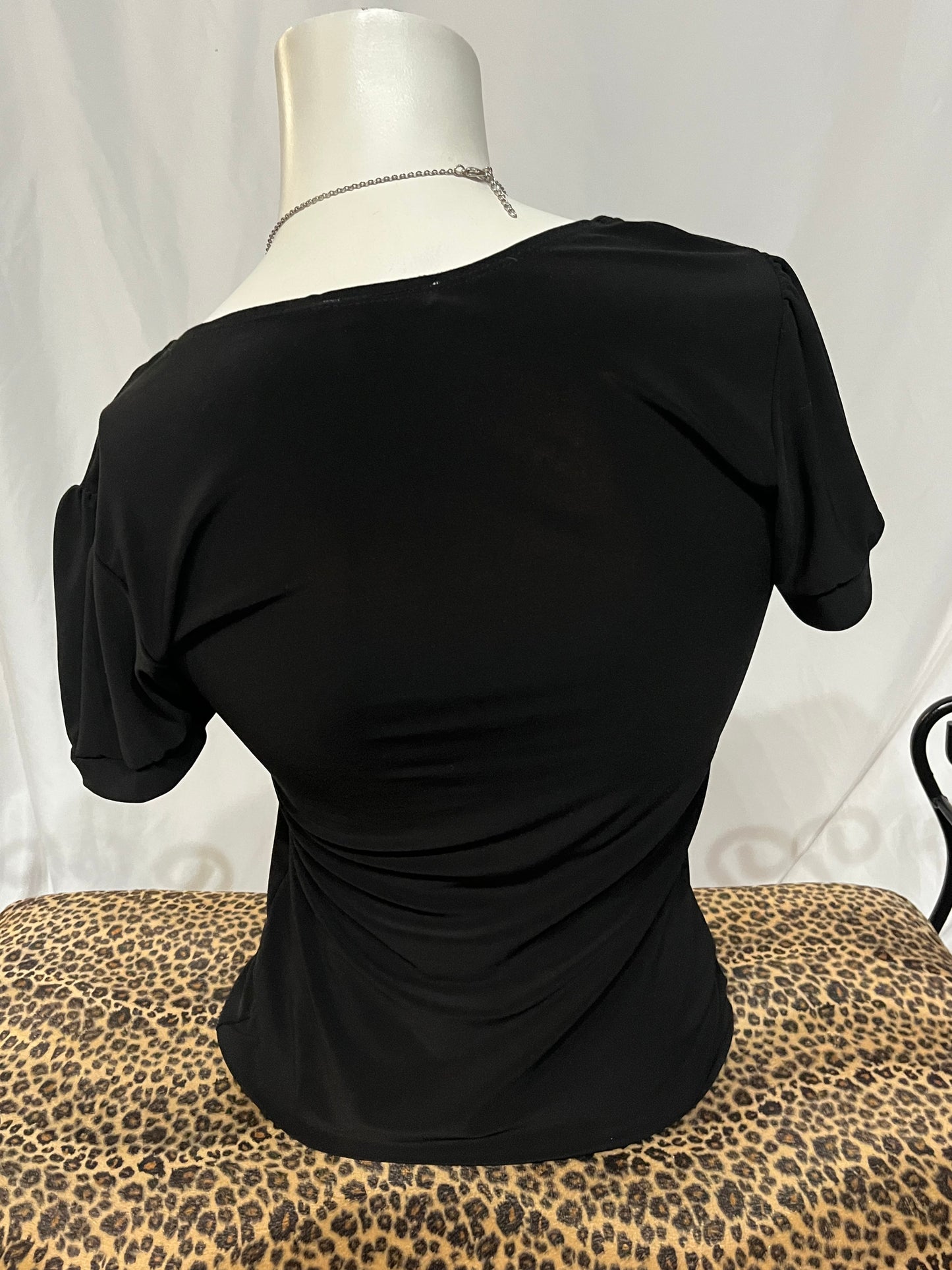 XS/S - Ricki's 2000s Black Slouchy Blouse