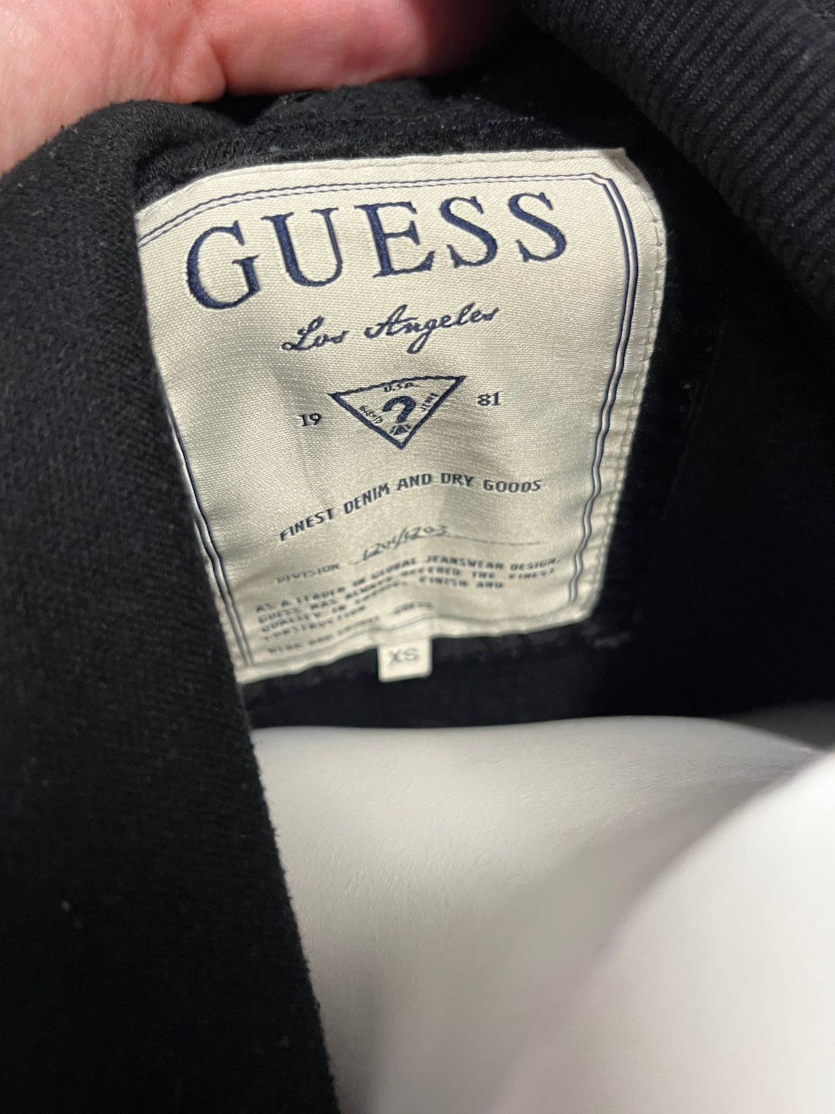 XS - Guess Y2K Rhinestone Slouchy Zip Sweater