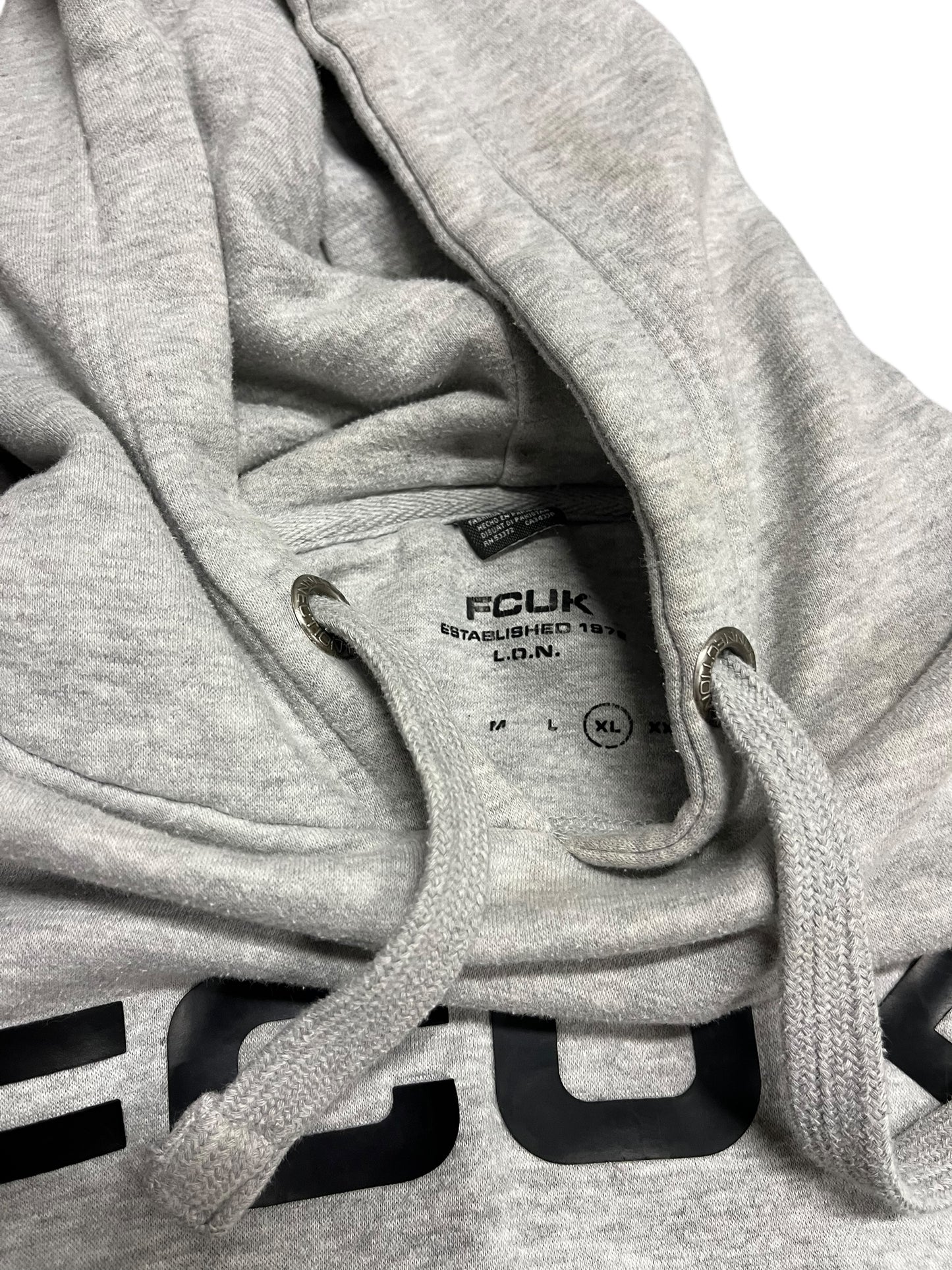 XL - FCUK Spellout Hoodie