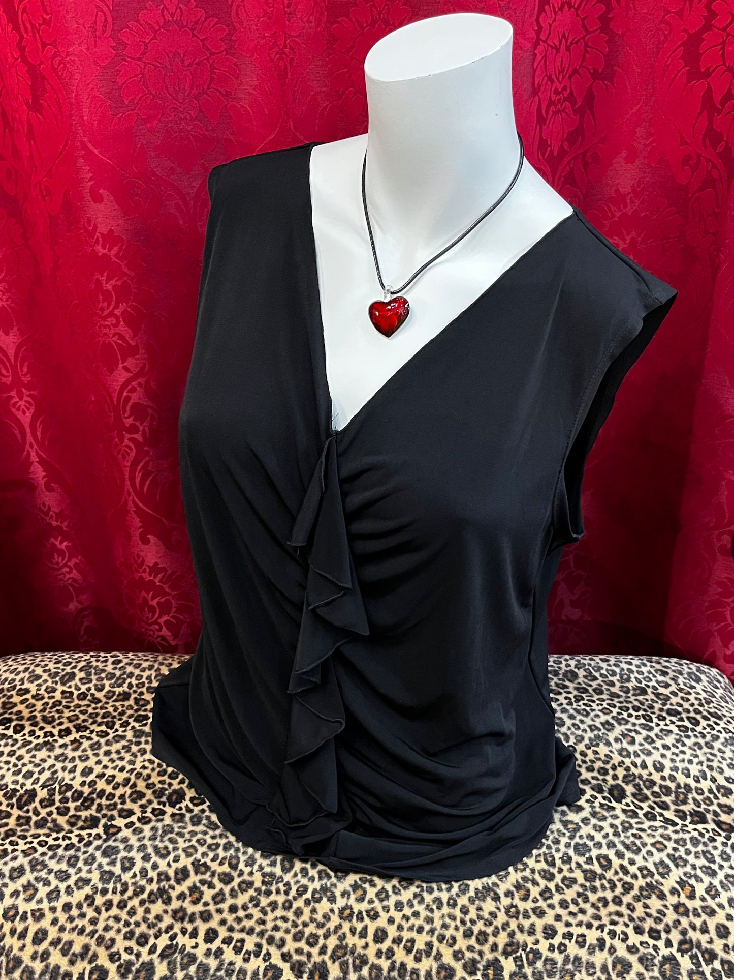 L - Jessica 2000s Ruffle Detail Top