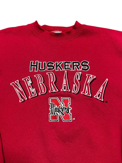 XL - Nebraska Huskers 90s Logo 7 Embroidered Sweatshirt