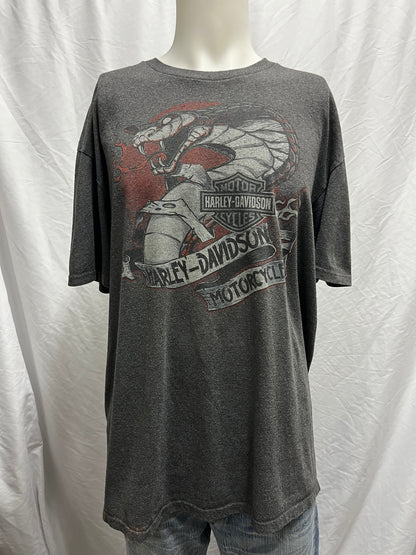 XL - Harley Davidson Snake Grey Graphic Tee