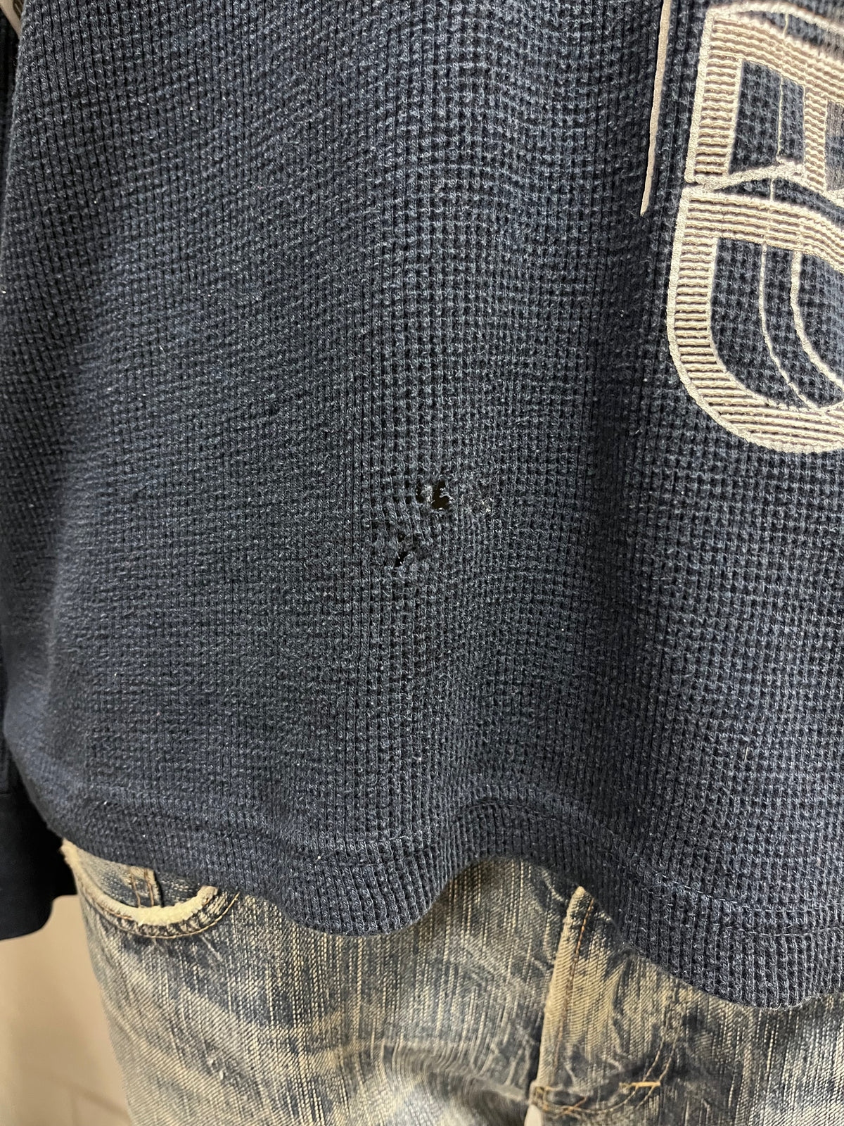 L - Ecko Unltd. Y2K Graphic Waffle Thermal Long Sleeve