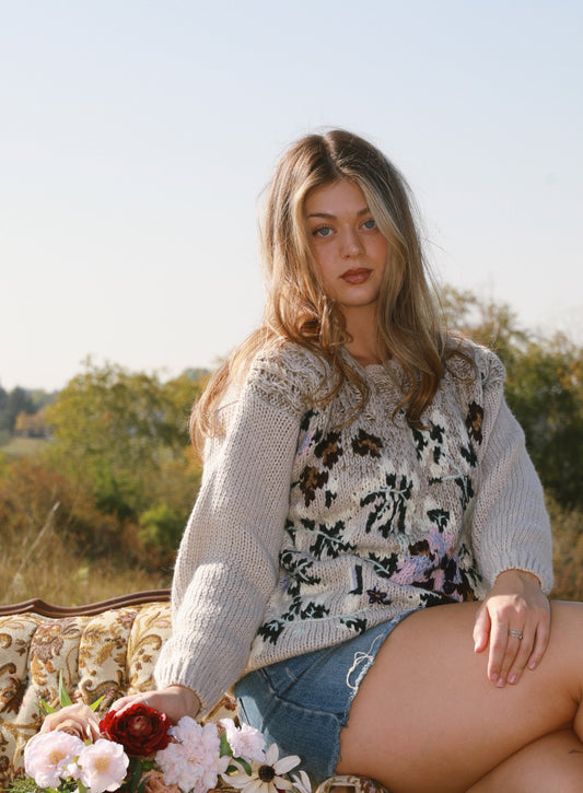 L - Paris Sport Club Hand Knit Sweater