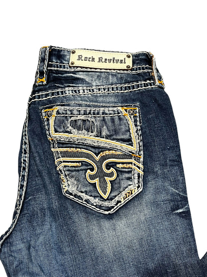 30" - Rock Revival Y2K Easy Straight Jeans