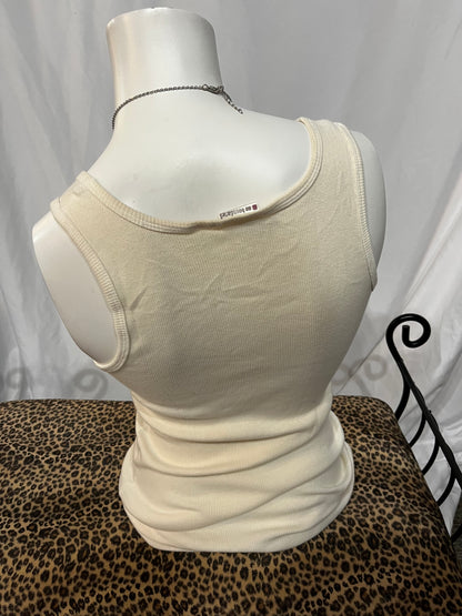 M/L - No Boundaries Y2K Rhinestone Ribbed Tank Top
