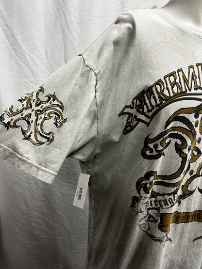 2XL - Xtreme Couture Y2K Grey AOP Graphic Tee