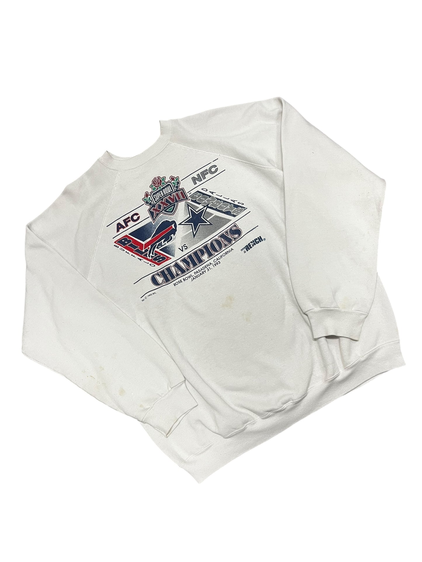 XXL - NFL 1993 Bills Vs. Cowboys Graphic Sweatshirt
