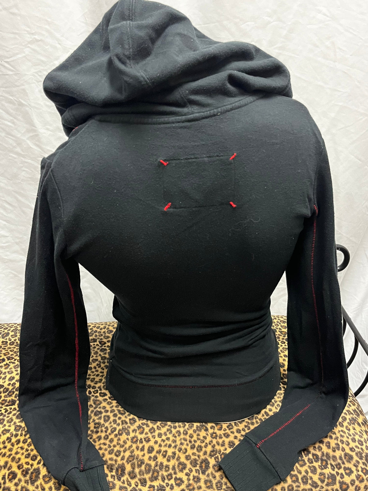 XS - Rufen Y2K Rhinestone Black Zip Hoodie