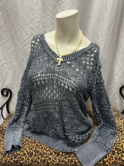 S - Point Zero Crotchet Hoodie Top