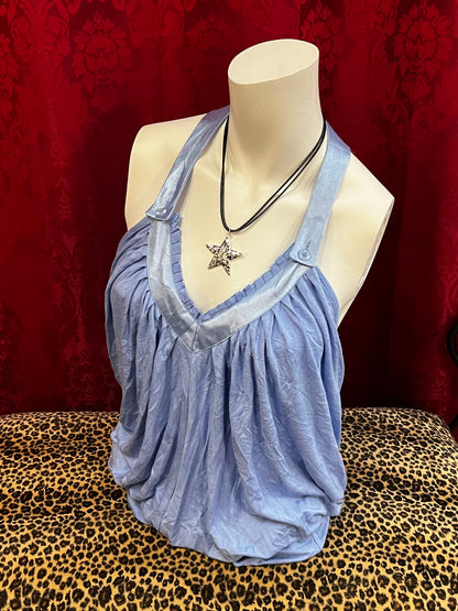 XS - Venus Periwinkle Drape Top
