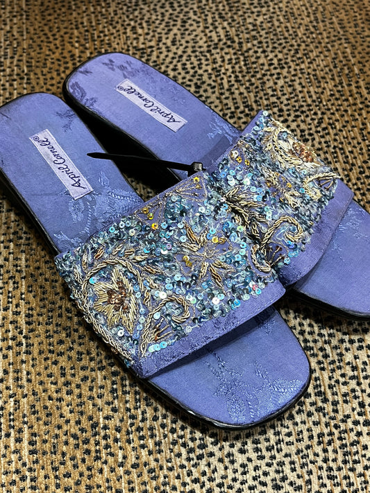 SZ 8.5 - 90s April Cornell Beaded Sandal