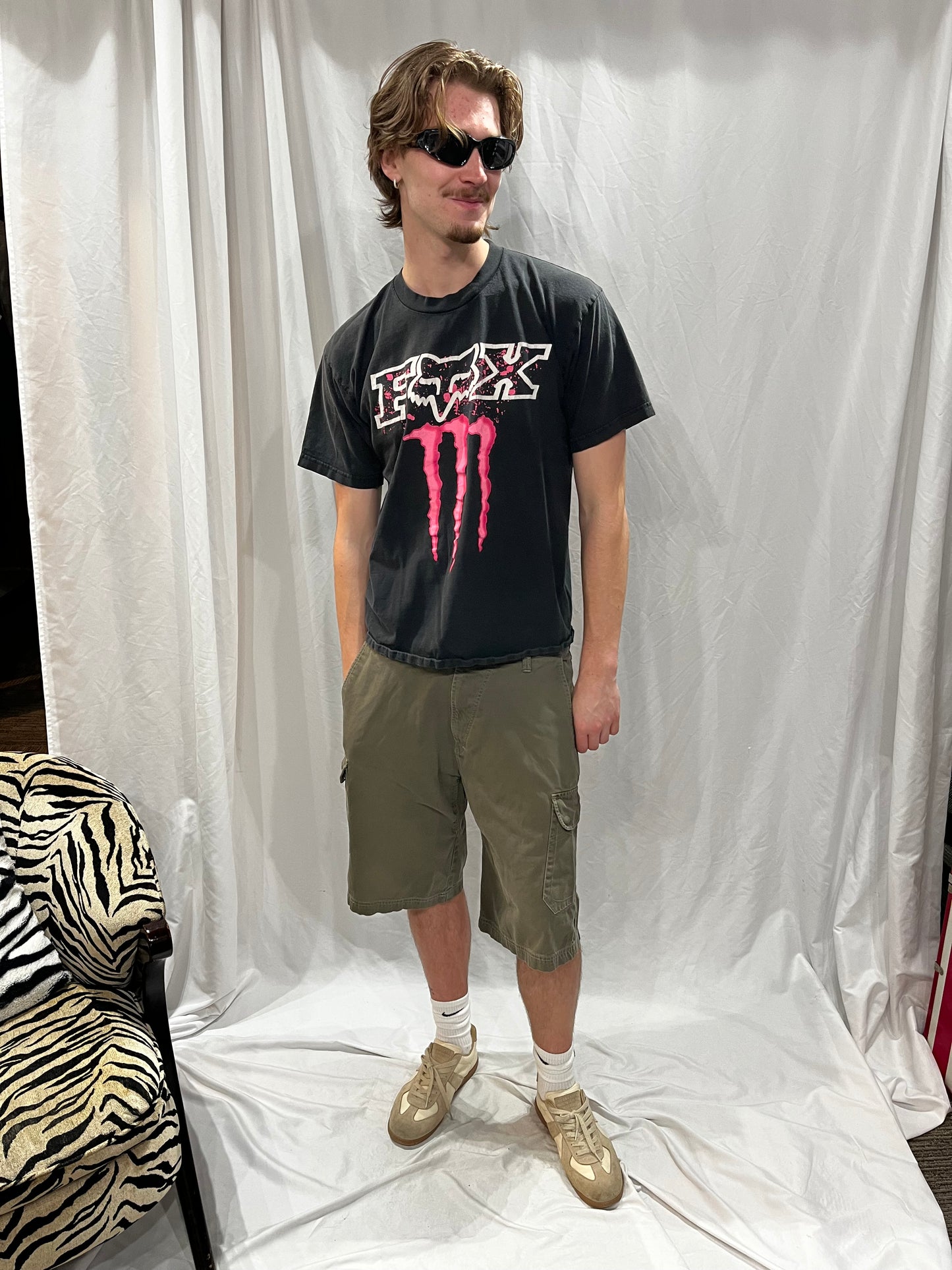 XL - FOX Racing x Monster Energy Pink Logo Graphic Tee