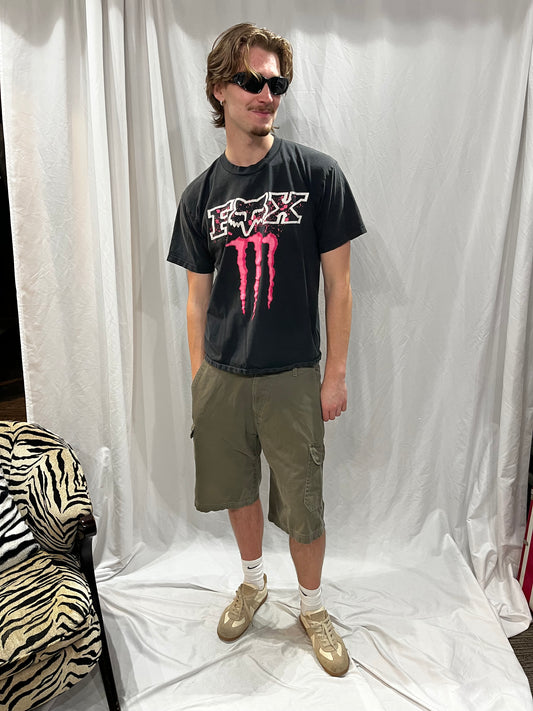 XL - FOX Racing x Monster Energy Pink Logo Graphic Tee