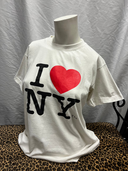 M - I Heart NY White Licensed Graphic Tee