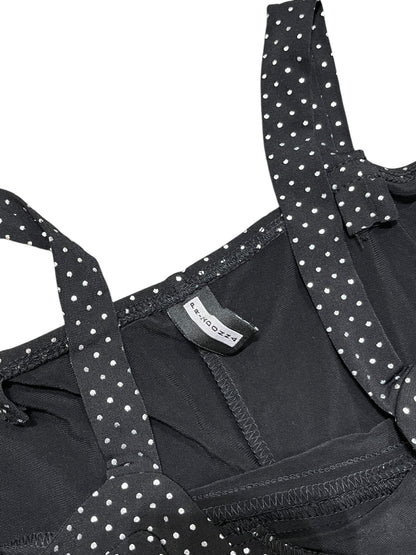S - Primadonna Y2K Polka Dot Fitted Dress