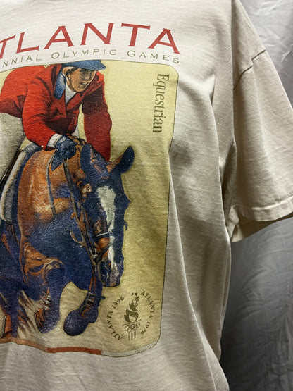 L - Atlanta 1996 Olympic Games Equestrian Tee Hanes