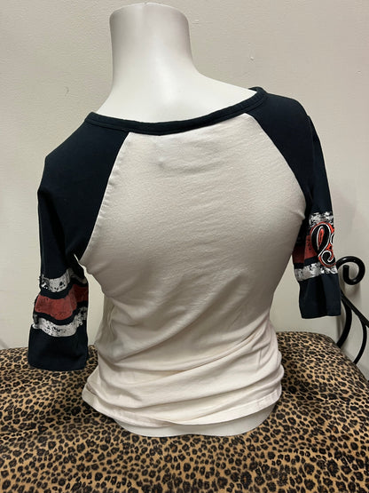 S - Harley Davidson Raglan Graphic Top