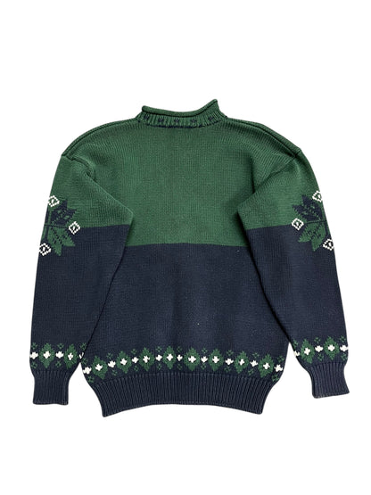 L - GAP Fair Isle 90s Heavy Cotton Knit Sweater