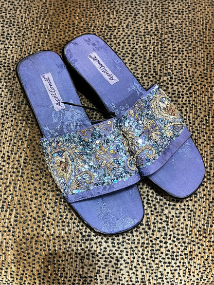 SZ 8.5 - 90s April Cornell Beaded Sandal