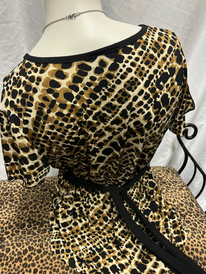 M - AB Studio Y2K Patterned Tie Black Top