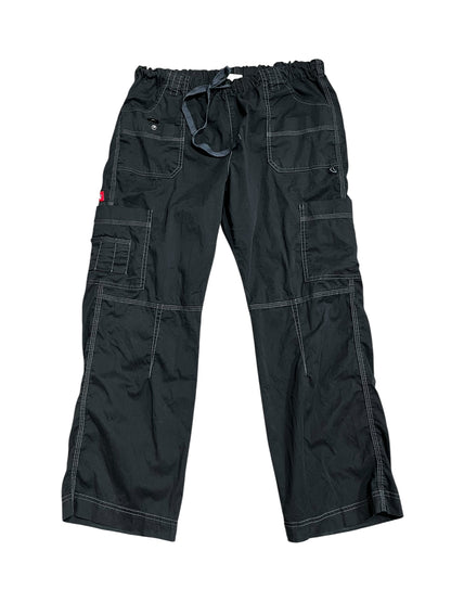 L - Dickie's Black Drawstring Cargo Pants