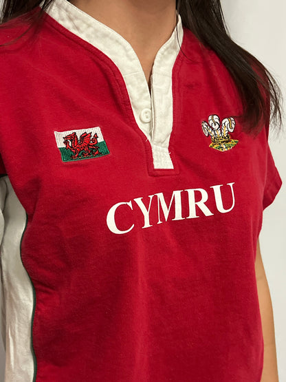 S/M - Wales Vintage Rugby Baby Tee