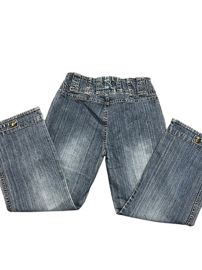 27" - NitroStretch Y2K Flared Capri Jeans