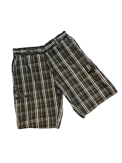 32" - Burnside 2000s Plaid Cargo Shorts