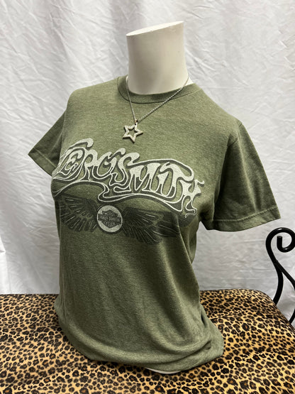 S - Aerosmith Harley Davidson 2000s Graphic Top