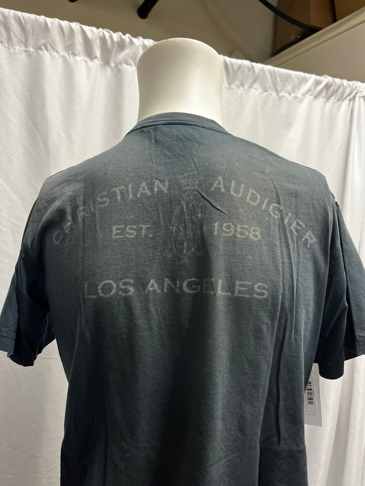 M - Christian Audigier Y2K Rhinestone Double Sided Graphic Tee