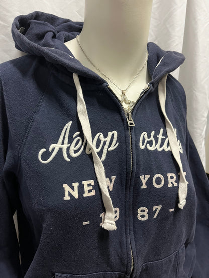 L - Aeropostale New York 2010s Script Zip Hoodie