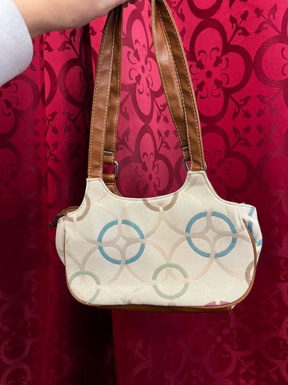 Purse - Monogram + Brown Accents Mini Bag