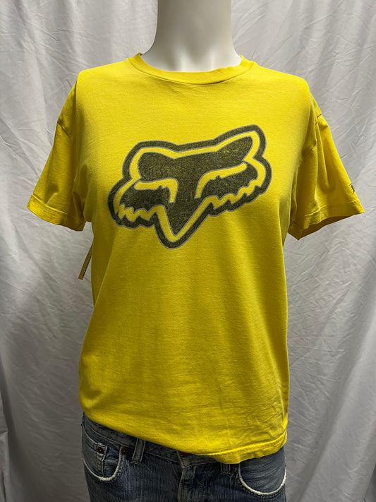 M - FOX Racing Y2K Yellow Logo Tee