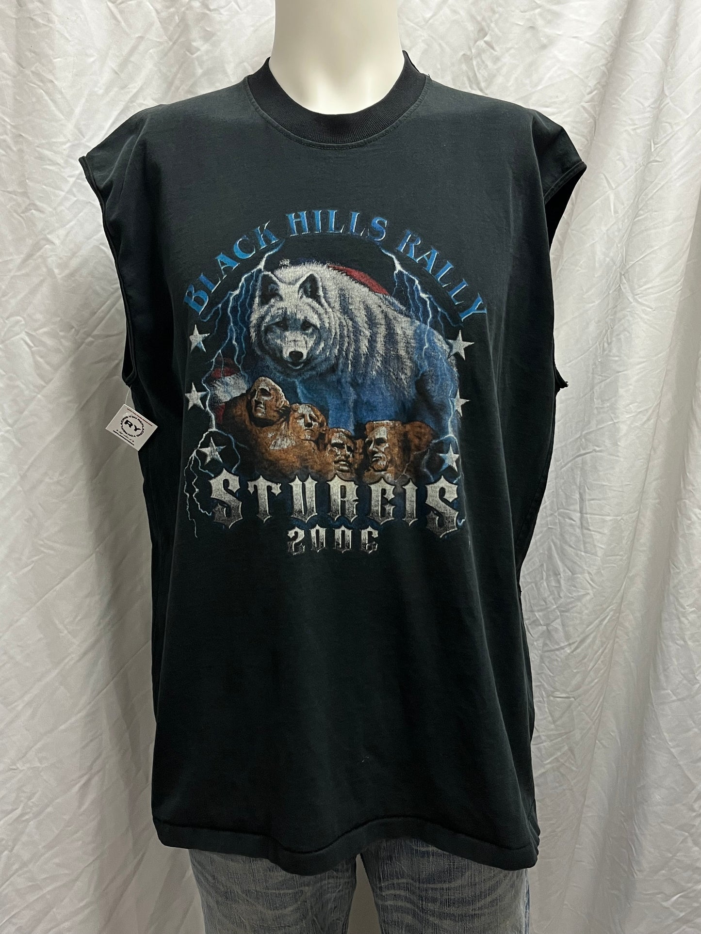 L/XL - Sturgis Black Hills Rally 2006 Biker Cutoff Tee