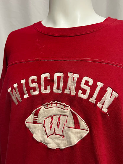 XL - University of Wisconsin 90s Varsity Style Sweatshirt