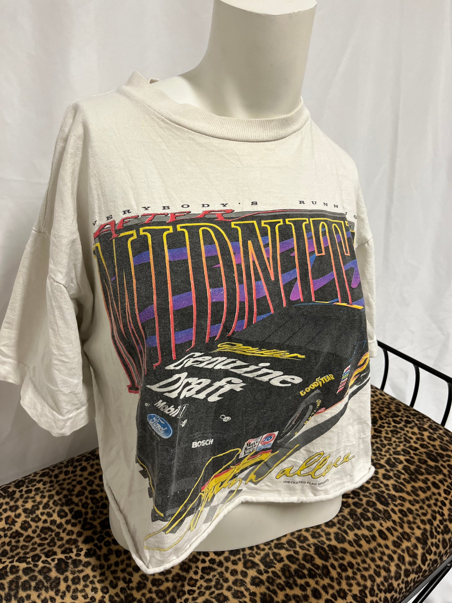 L - 1994 Rusty Wallace Racing Boxy Cropped Tee