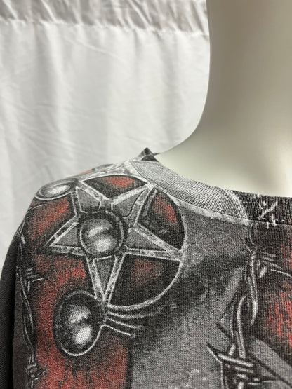 XXL - Cowboy Up Y2K Gothic Graphic Tee