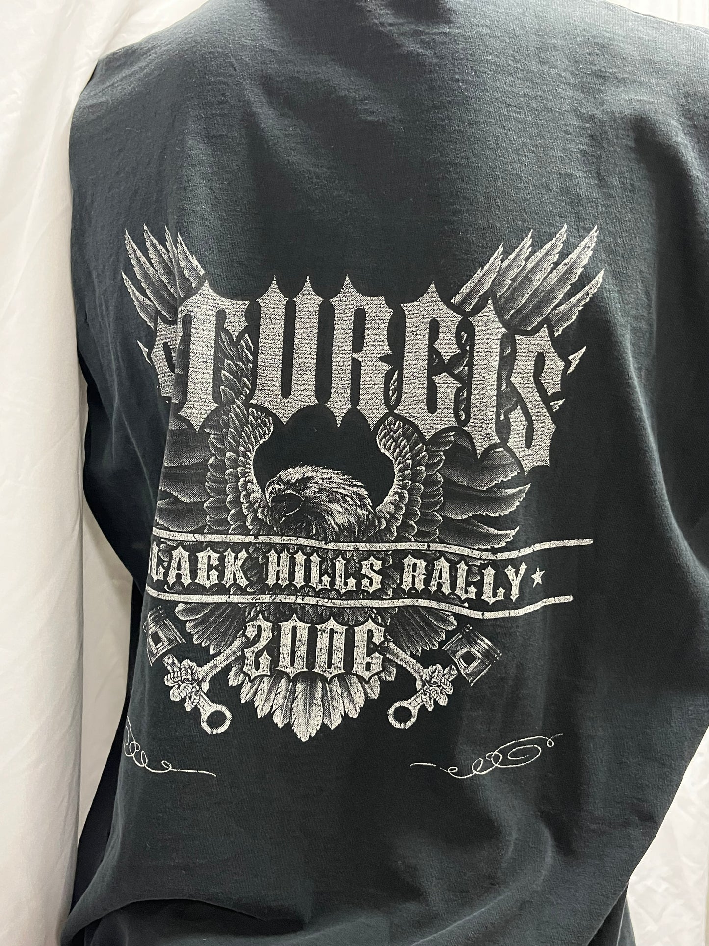 L/XL - Sturgis Black Hills Rally 2006 Biker Cutoff Tee