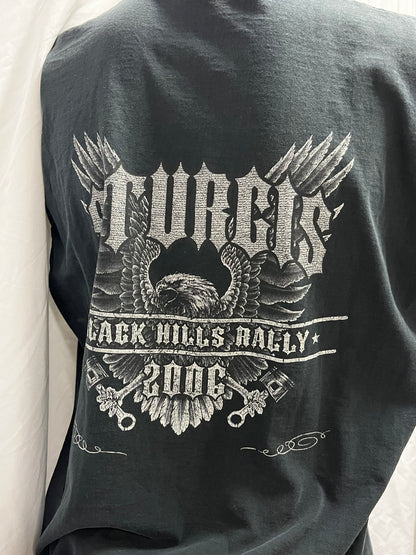 L/XL - Sturgis Black Hills Rally 2006 Biker Cutoff Tee