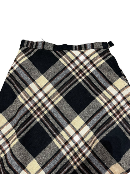 XS - Vintage Plaid Skirt