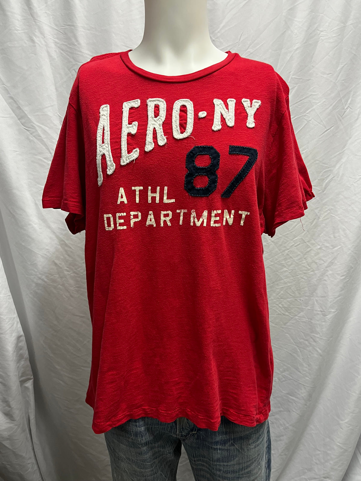 XXL - Aeropostale Y2K Red Applique Graphic Tee