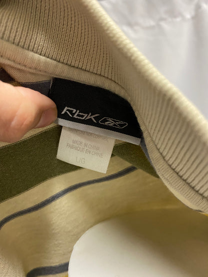 L - Reebok 90s Striped Polo Tee