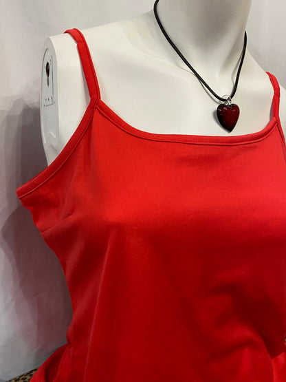L - Candy Couture Red Cami Top