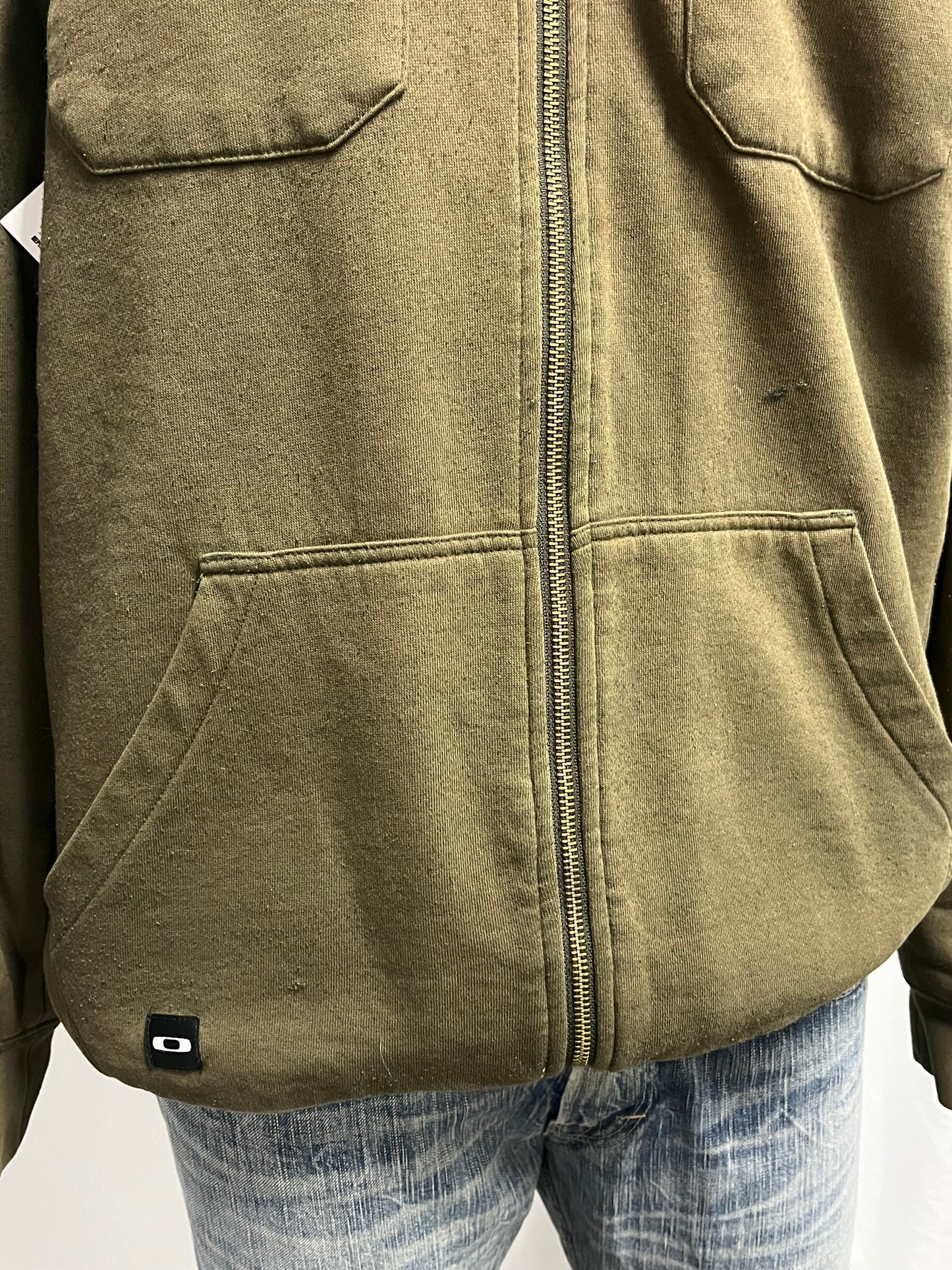 L - Oakley 2000s Sherpa Lined Heavy Hoodie