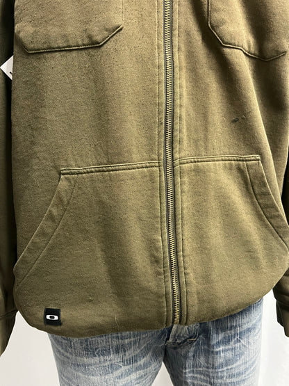 L - Oakley 2000s Sherpa Lined Heavy Hoodie