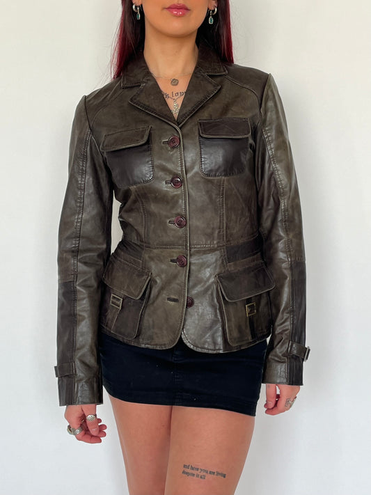 Vintage Danier Genuine Leather Fitted Jacket